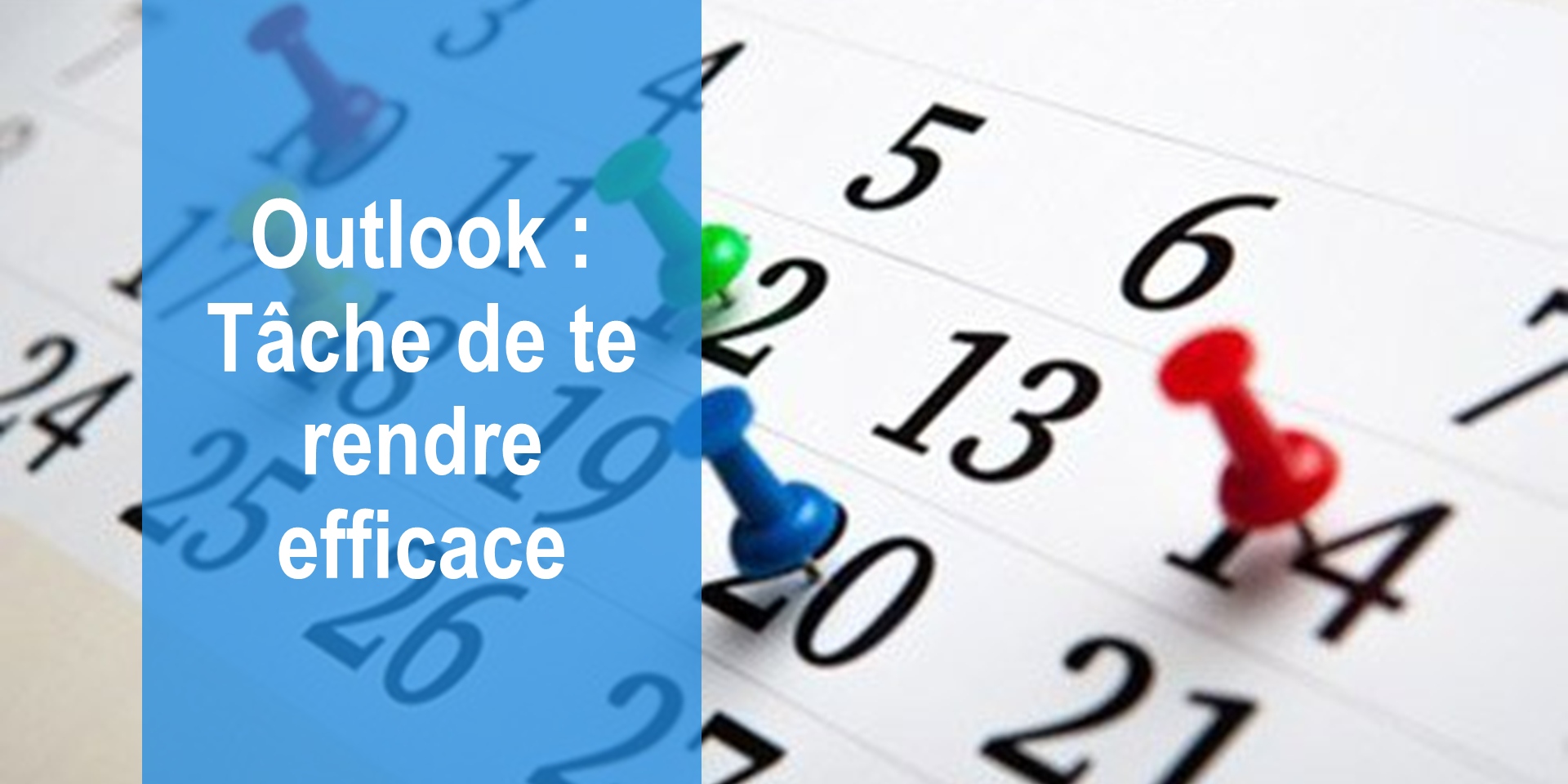 Une image qui affiche un calendrier pour représenter les tâches et la gestion du temps dans Outlook.